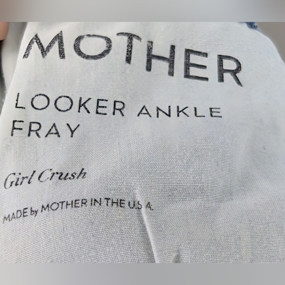 MOTHER The Looker Ankle Fray Girl Crush Jeans - Picture 8 of 9